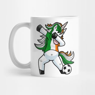 Dabbing Soccer Unicorn Ireland Irish Football Mug